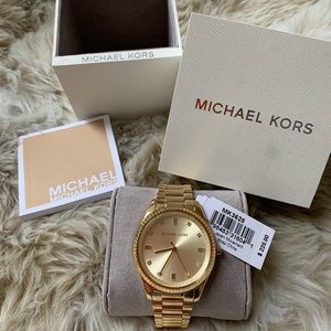 gold michael kors watch
